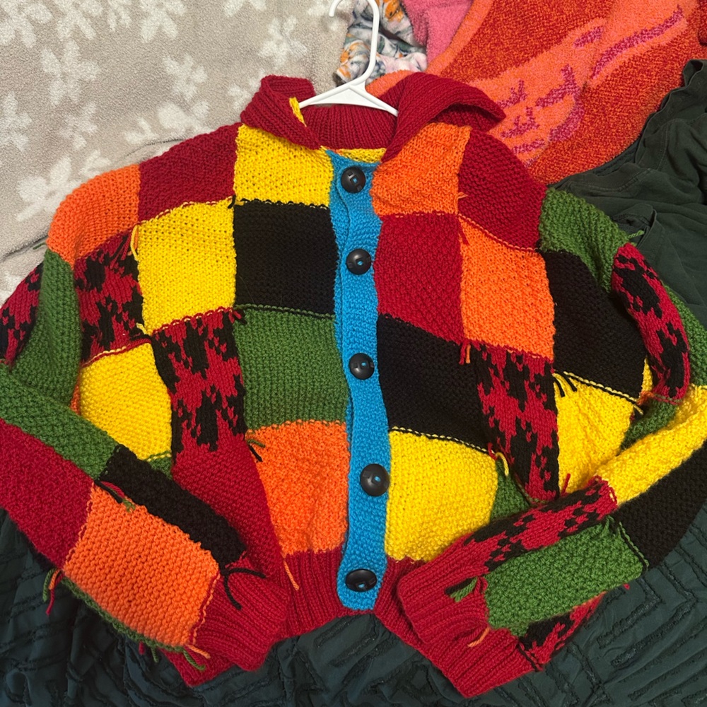 Hand-made Harry Styles Patchwork cardigan